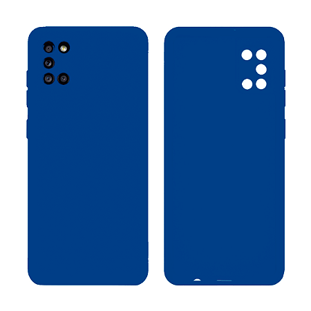 Capa Galaxy A31 - Cover com Proteção de Câmera Azul