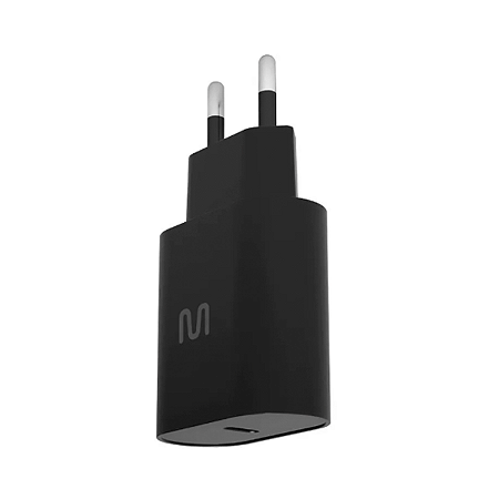 Carregador de Tomada USB-C 1 Entrada 20W Bivolt Preto CB168 - Multilaser