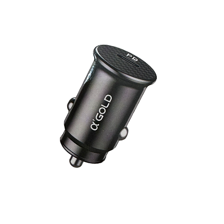 Carregador Veicular 30W com 1 Entrada USB-C CJ03-4 - A'GOLD