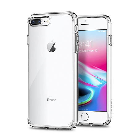 Capa iPhone 7 iPhone 8 iPhone SE - Clear Case Transparente Cromada