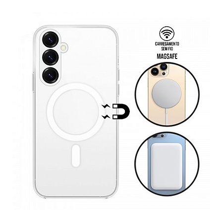Capa Galaxy S25 5G - Clear Case Magsafe Transparente