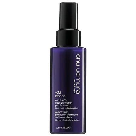 shu uemura Yubi Blonde Anti-Brass Heat Protecting Purple Hair Serum