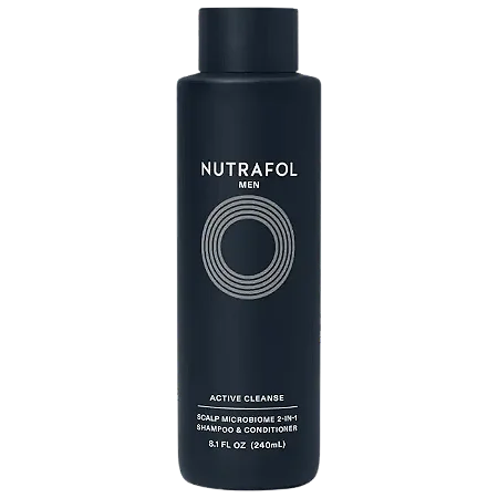Nutrafol  Men's Active Cleanse Scalp Shampoo + Conditioner for Thinning Hair