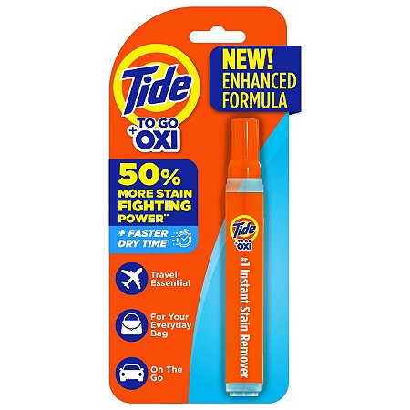 Tide To Go Instant Laundry Stain Remover Pen and Spot Cleaner, Travel and Pocket Size Stain Stick