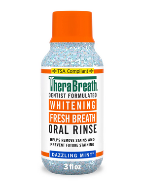 TheraBreath Whitening Alcohol-Free Mouthwash Travel Size