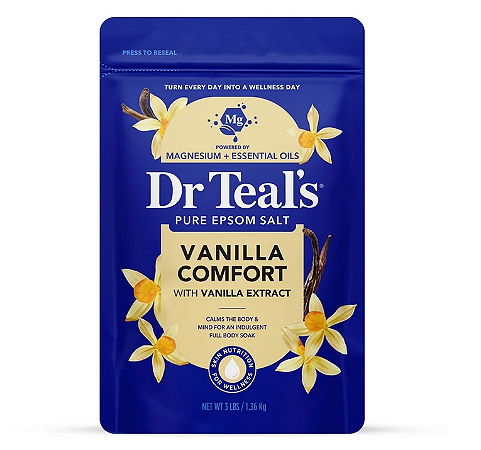 Dr Teal's Epsom Salt Magnesium Soak, Vanilla Comfort
