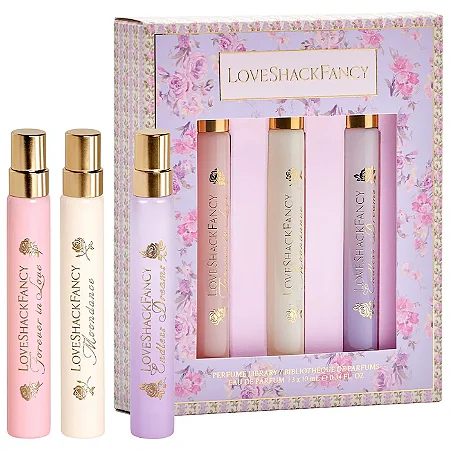 LoveShackFancy Perfume Library Travel Spray Gift Set