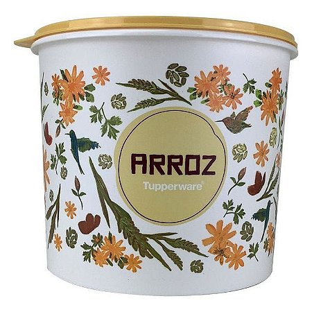 Tupperware Caixa Arroz Floral 5kg Plus