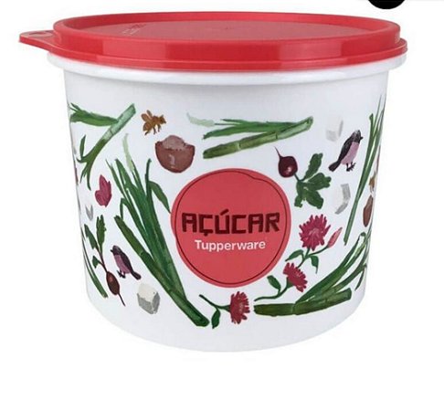 Tupperware Caixa Açúcar Floral 1,4kg