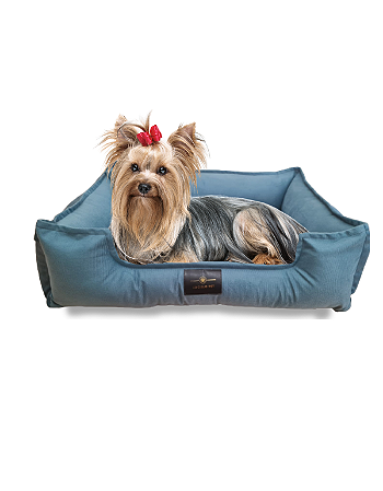 Cama Pet Cachorro & Gato- Suede- Veludo- M- Azul