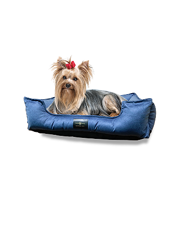 Cama Pet Cachorro & Gato- Suede- Veludo- M- Azul Marinho