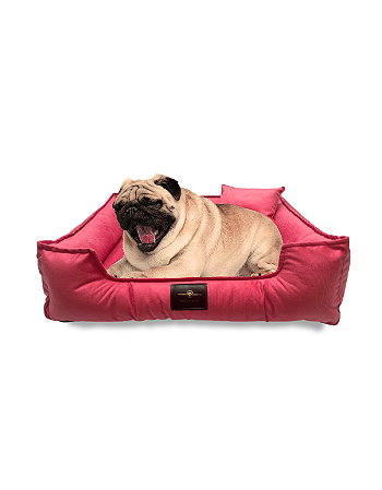 Cama Pet Cachorro & Gato- Suede- Veludo- G- Rosa