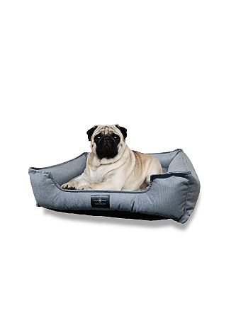 Cama Pet Cachorro & Gato- Suede- Veludo- G- Cinza