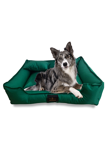 Cama de Cachorro- Impermeável- Nylon- GG- Verde-Bandeira