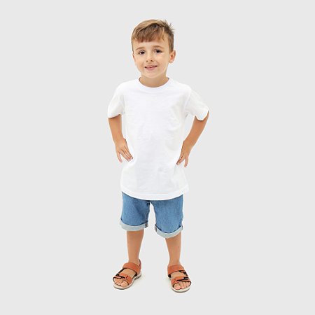 GUARDIÃO CO- CAMISETA T-SHIRT INFÂNTIL- TAMANHO 06- 100% ALGODÃO 30.1- BRANCO