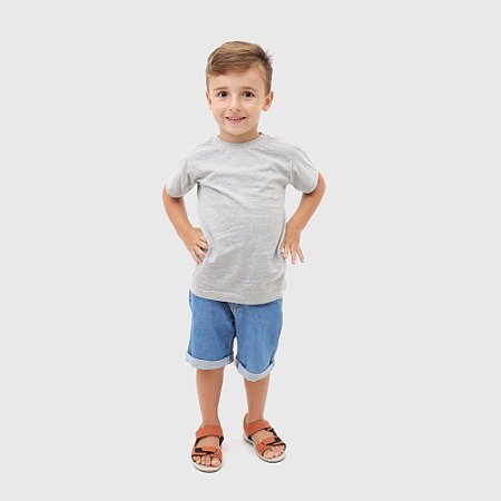 GUARDIÃO CO- CAMISETA T-SHIRT INFÂNTIL- TAMANHO 06- 100% ALGODÃO 30.1- CINZA