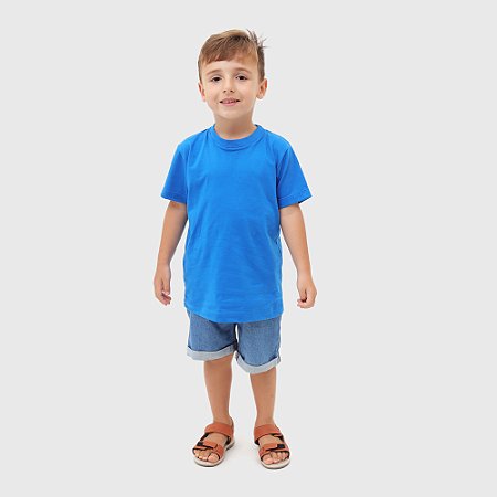 GUARDIÃO CO- CAMISETA T-SHIRT INFÂNTIL- TAMANHO 08- 100% ALGODÃO 30.1- AZUL