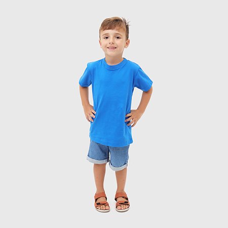 GUARDIÃO CO- CAMISETA T-SHIRT INFÂNTIL- TAMANHO 16- 100% ALGODÃO 30.1- AZUL