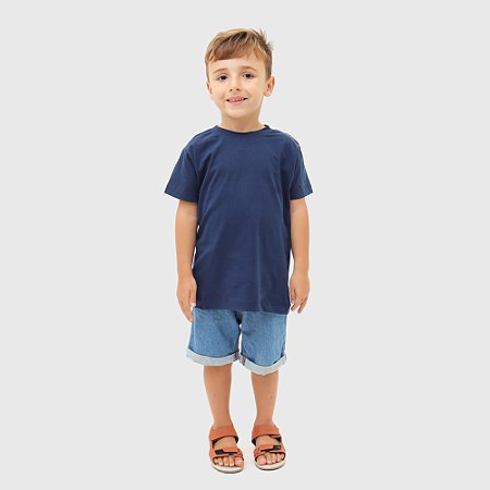 GUARDIÃO CO- CAMISETA T-SHIRT INFÂNTIL- TAMANHO 16- 100% ALGODÃO 30.1- AZUL ESCURO