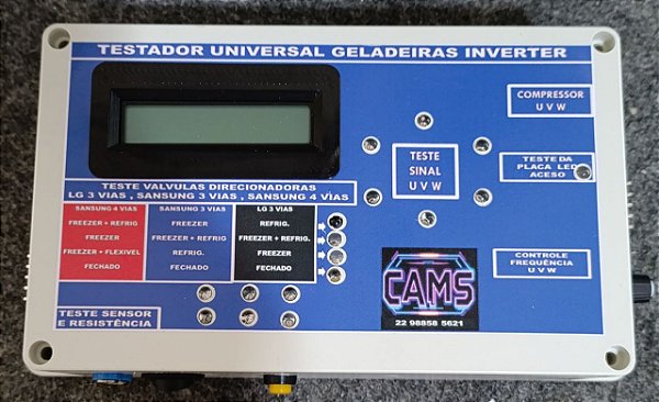 CAMS APARELHO DE TESTE ARTESANAL INVERTE TRIFÁSICO PWM PARA GELADEIRAS DOMESTICA