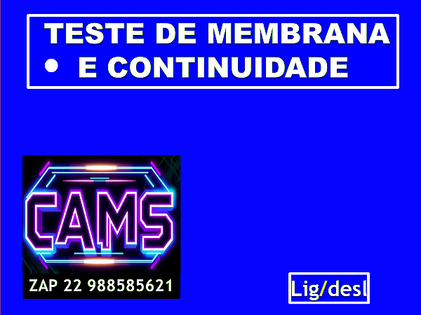 TESTE DE MEMBRANA  E CONTINUIDADE MICROONDAS