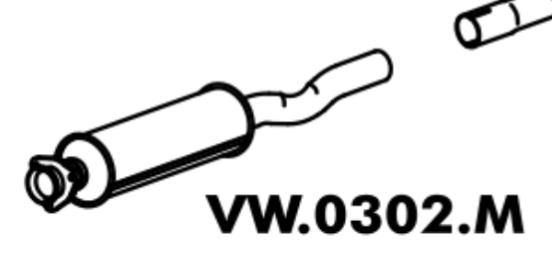 ESCAPE INTERMEDIARIO SANTANA / QUANTUM / VERSAILLES VW0302M