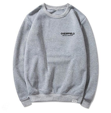 Moletom Careca "Just Be Yourself" Cinza