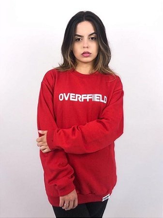 Moletom Careca "Logo"  Vermelho