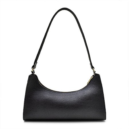 Bolsa Feminina Baguete Preta: Estilo Atempora