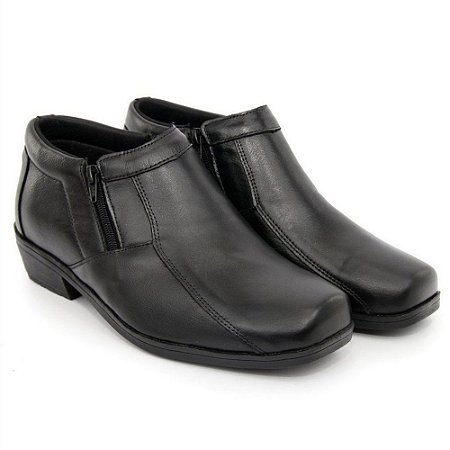 Sapato Anatômico Masculino Confort Anti Stress De Couro Legitimo Estilo Bota