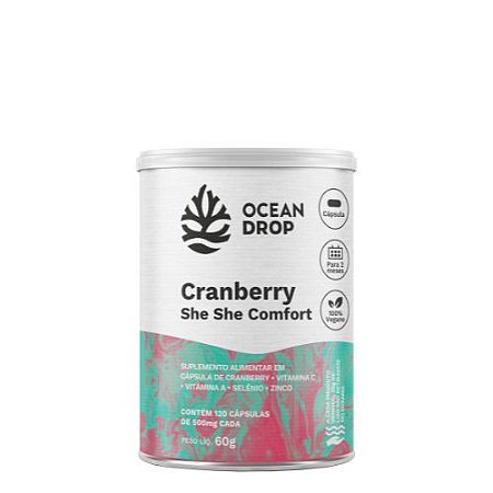 Cranberry - She She Confort 120 Caps 500g - Ocean Drop