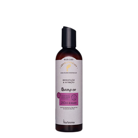 Shampoo Hidratação e Nutrição Aromatherapy 240ml - Via Aroma