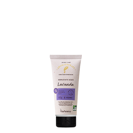 Hidratante Mãos Lavanda Aromatherapy 60g - Via Aroma