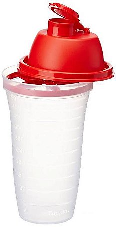 TUPPERWARE QUICK SHAKE II 500ML VERMELHO