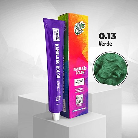 Tinta Permanente Oxidativa Vegana Verde 0.13 Kamaleão Color 50g