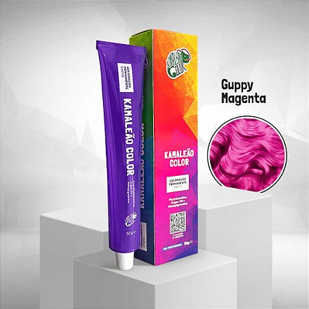 Tinta Permanente Oxidativa Vegana Guppy Magenta Kamaleão Color 50g