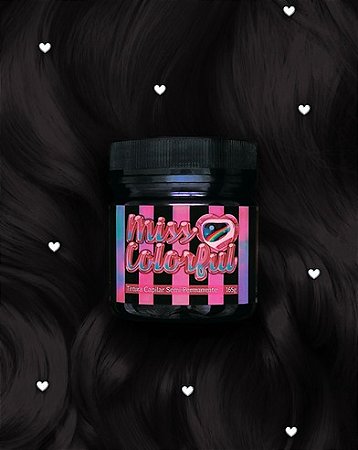 Tinta Semi-Permanente - Black Magic - 165g - Miss Colorful