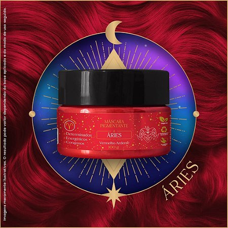 Máscara Pigmentante Signos Áries (Vermelho) 100g Kamaleão Color