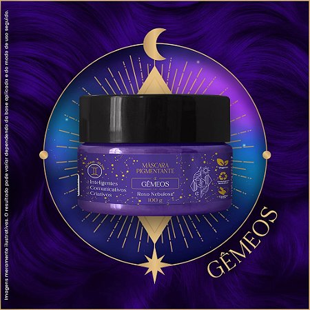 Máscara Pigmentante Signos Gêmeos (Roxo) 100g Kamaleão Color