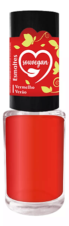 Esmalte Vermelho Verão Souvegan 8ml