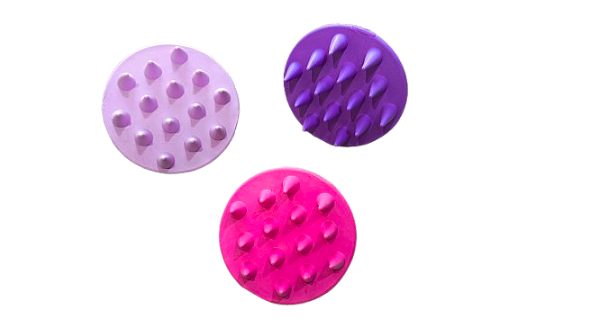 Escova de Silicone para lavar o couro cabeludo