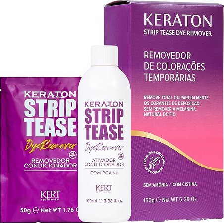 Keraton Strip Tease Dye Remover 150g - Removedor de Colorações Temporárias