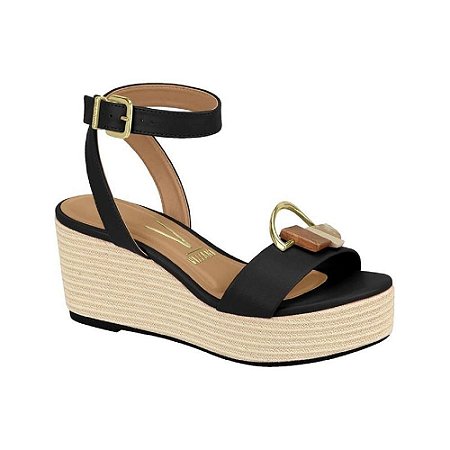 sandália vizzano plataforma preta