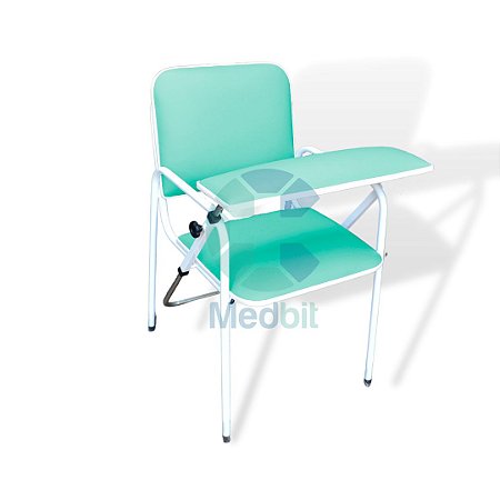 Cadeira Hemodiálise Braço Frontal Verde Turquesa