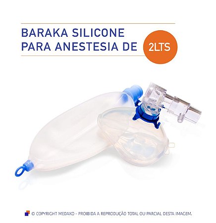 CONJUNTO ADULTO DE ANESTESIA BARAKA SILICONE 2 LITROS