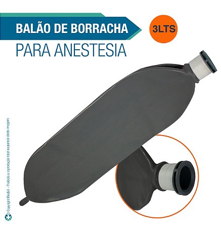 Balão de Borracha 3 Litros para Anestesia