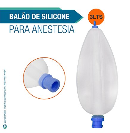 Balão de Silicone 3 Litros para Anestesia