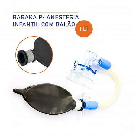 Conjunto Infantil de Anestesia Baraka Latex 1 Litro