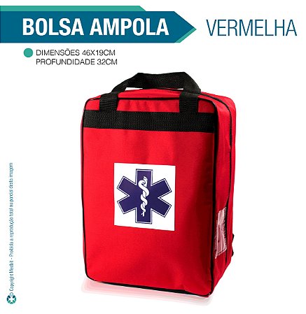 Bolsa Para Ampola Vermelha - Vazia