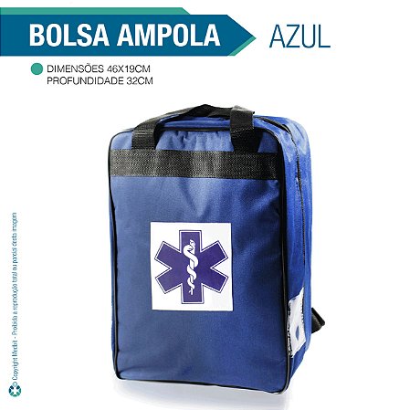 Bolsa para Ampola Azul - vazia